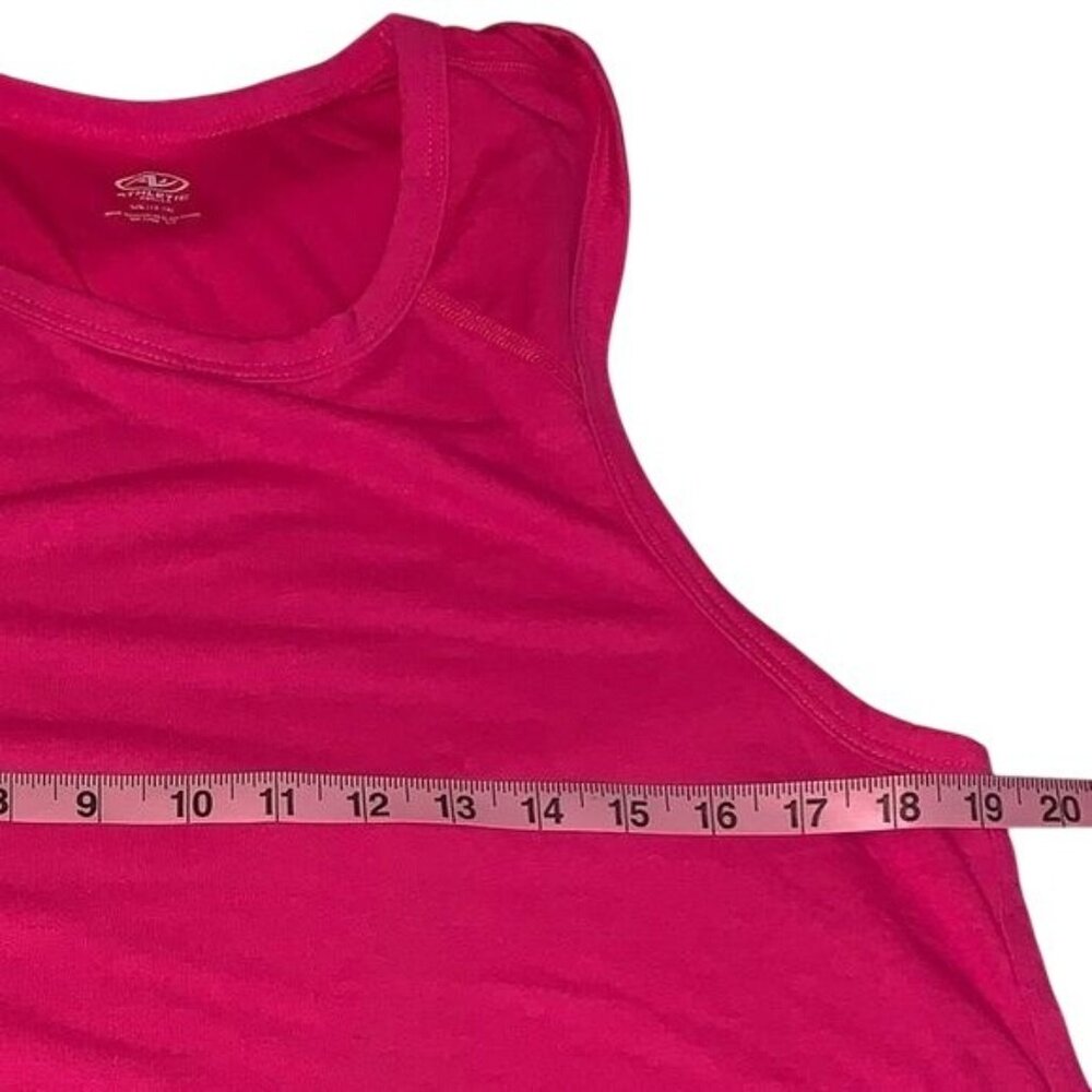Athletic Works Womens Pink Sleeveless Tank Top L/G 12-14 Lightweight Activewear - Picture 4 of 5